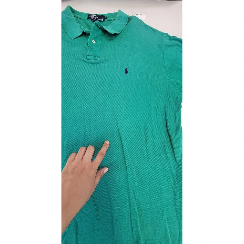 Polo Ralph Lauren Men's Green Classic‎ Fit Polo Shirt XL Made in USA